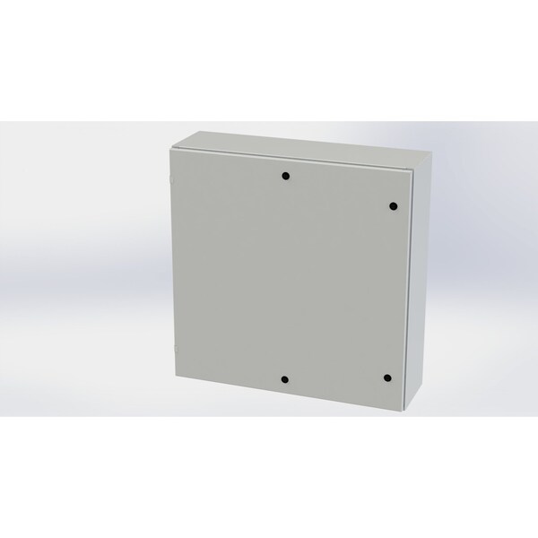 1/4 Turn Latch Electrical Enclosures, 36 in H, 10 in D, 36 in W, NEMA 3R, 4, 12, 13, Carbon Steel